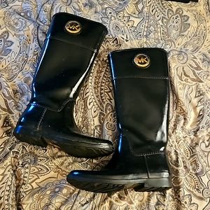 Michael Kors Black Rain Boots